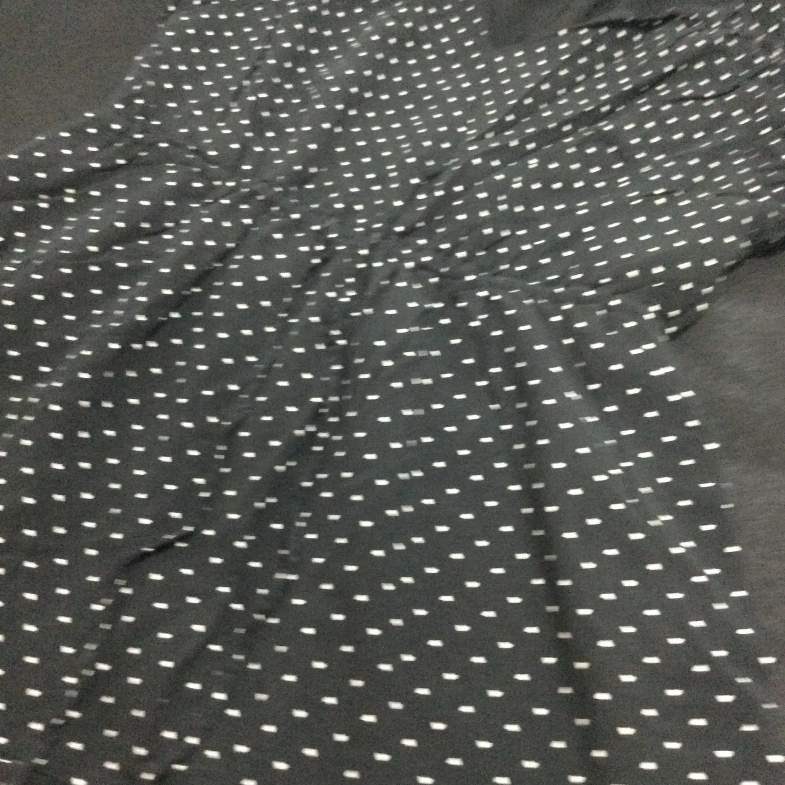 GAP‎ Women's Black White Heart Print V Neck Ruffle Hem Dress Size S - Image 2