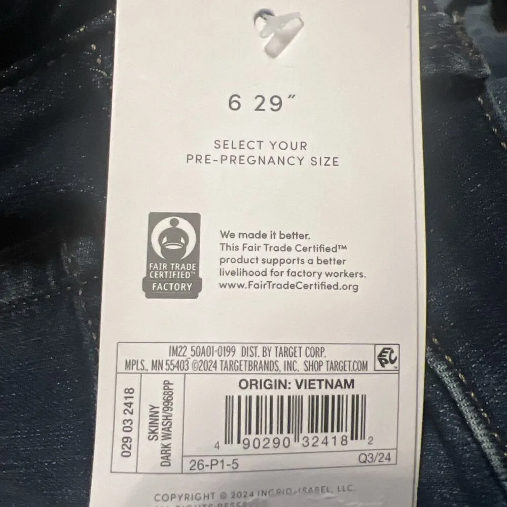 Isabel Maternity by Ingrid & Isabel Under Belly Skinny Maternity Jeans - Image 4