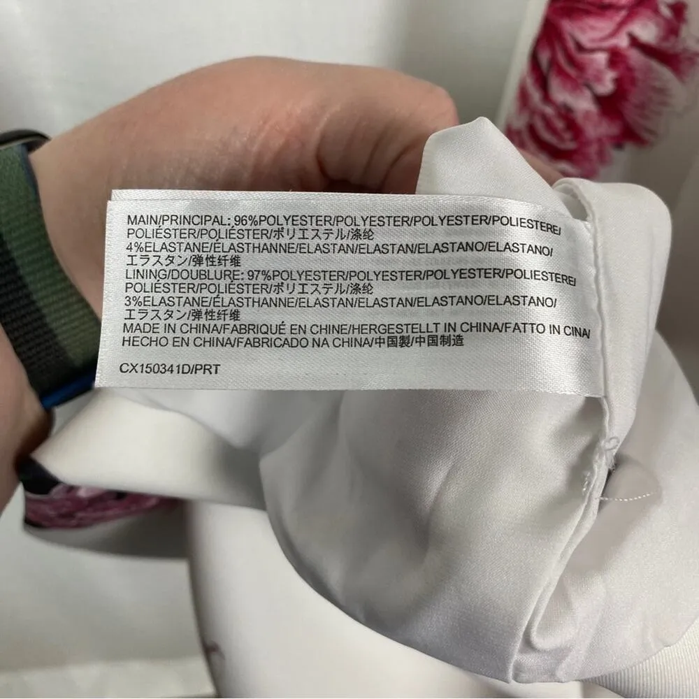 C/Meo Collective Ivory Floral Erase Me Scuba Knit Dress Sz.S NWT - Image 14