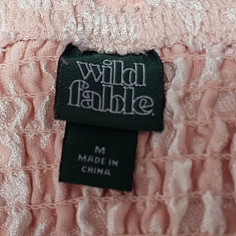 Wild Fable Pink Floral Lace Corset Cropped Tank Size Medium - Image 6