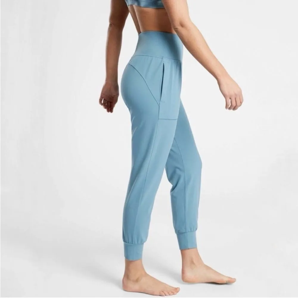 Athleta Salutation Jogger Pant in Powervita Light Blue Teal High Rise Size XS - Image 3