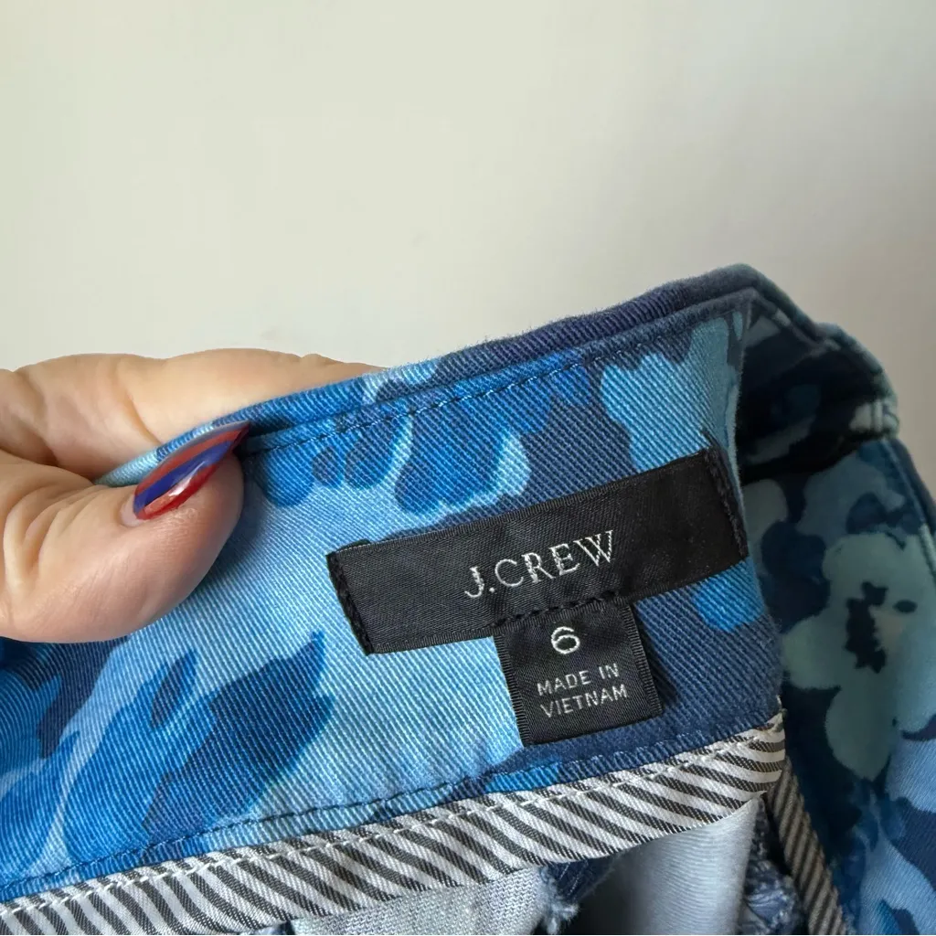 J. Crew Remi pant in watercolor begonias print 6 - Image 4