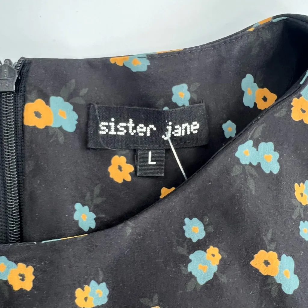 Sister Jane Class Dance Midi Dress Floral Black Size undefined - Image 6