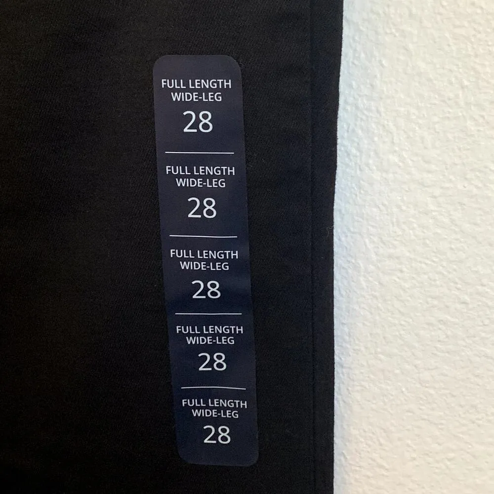 NWT J.Crew Factory Wide-leg Full-length Jean All-day Stretch in Black BU832 - Image 7