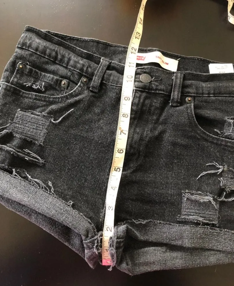 Levi’s Custom Distressed Jean Shorts - Image 5