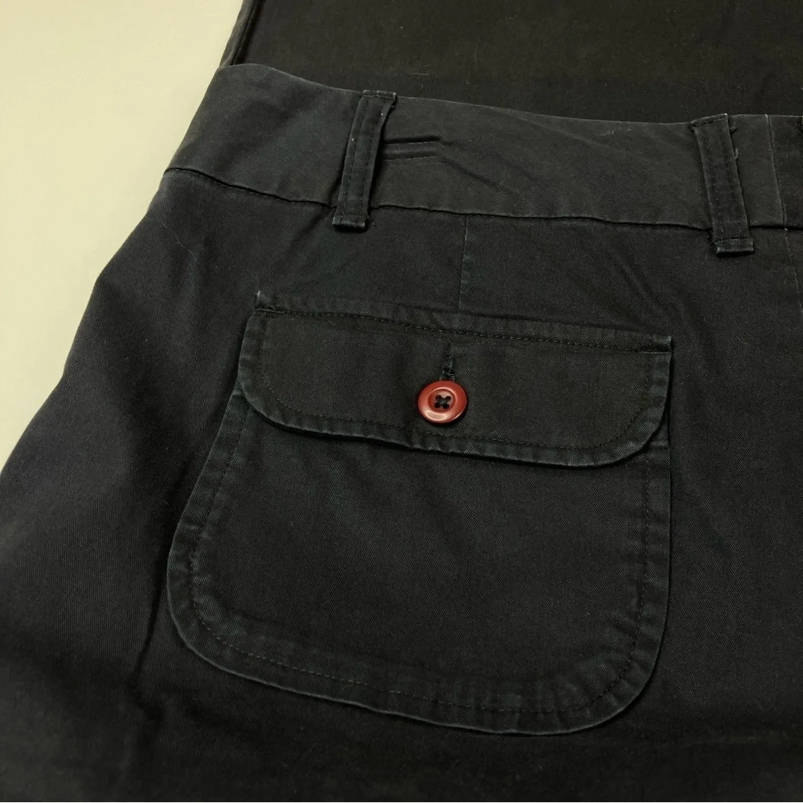 GAP Factory Navy Stretch Straight Leg Chino Cotton Pants Womens 10 LONG Blue - Image 6