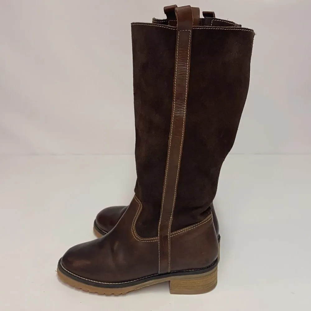 SBICCA JAVAN LEATHER RIDING BOOTS KNEE-HIGH BOOTS size 8.5 B23A - Image 3