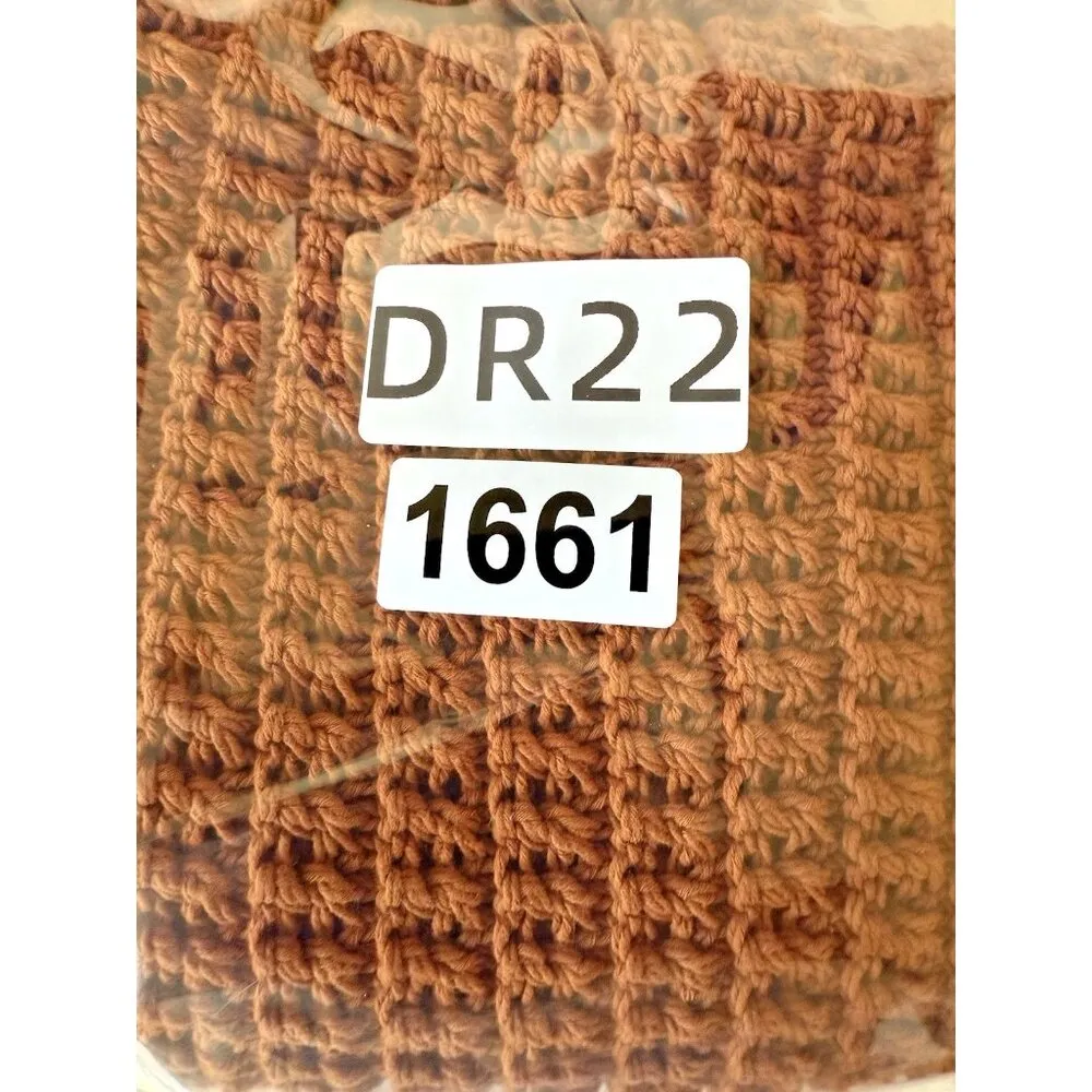 Madewell Crochet Knit Crewneck Sweater Tank Womens Warm Coffee S - Image 8