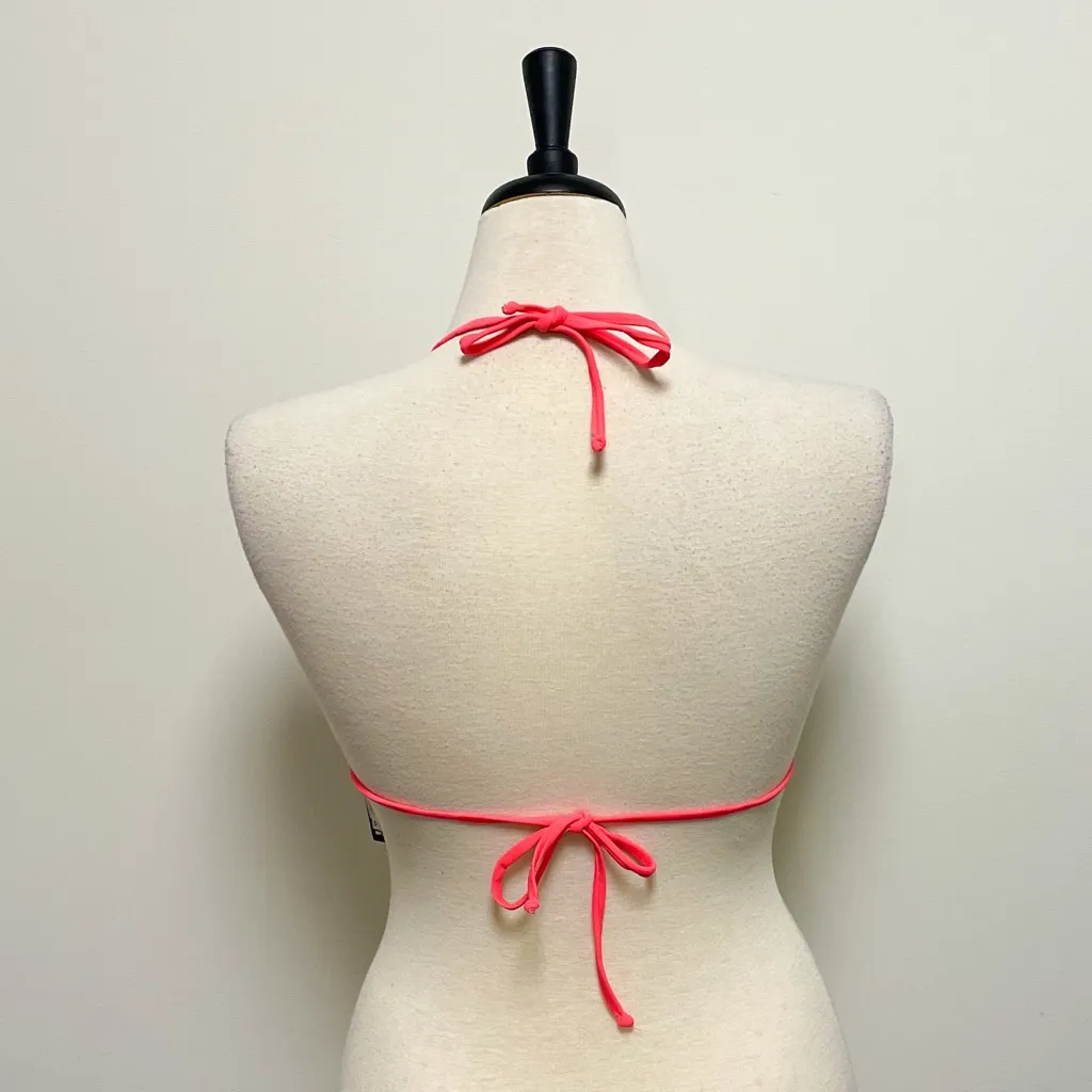 Quintsoul Beastie Girl Triangle Bikini Halter Top Fluorescent Splatter Medium Orange Size undefined - Image 6