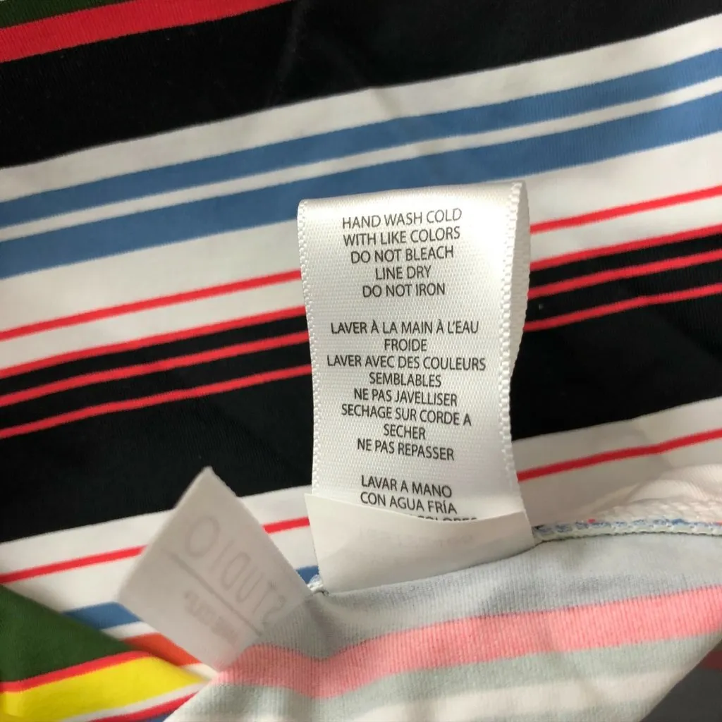 Studio Anne Cole Womens Bandeau Tankini Top Halter Striped Colorful Size S - Image 4