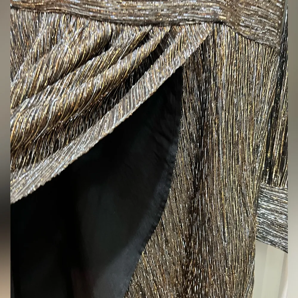 THE KOOPLES METALLIC BRONZE SHORT DRESS SIZE 1/Small NWT The Luxe dress - Image 6