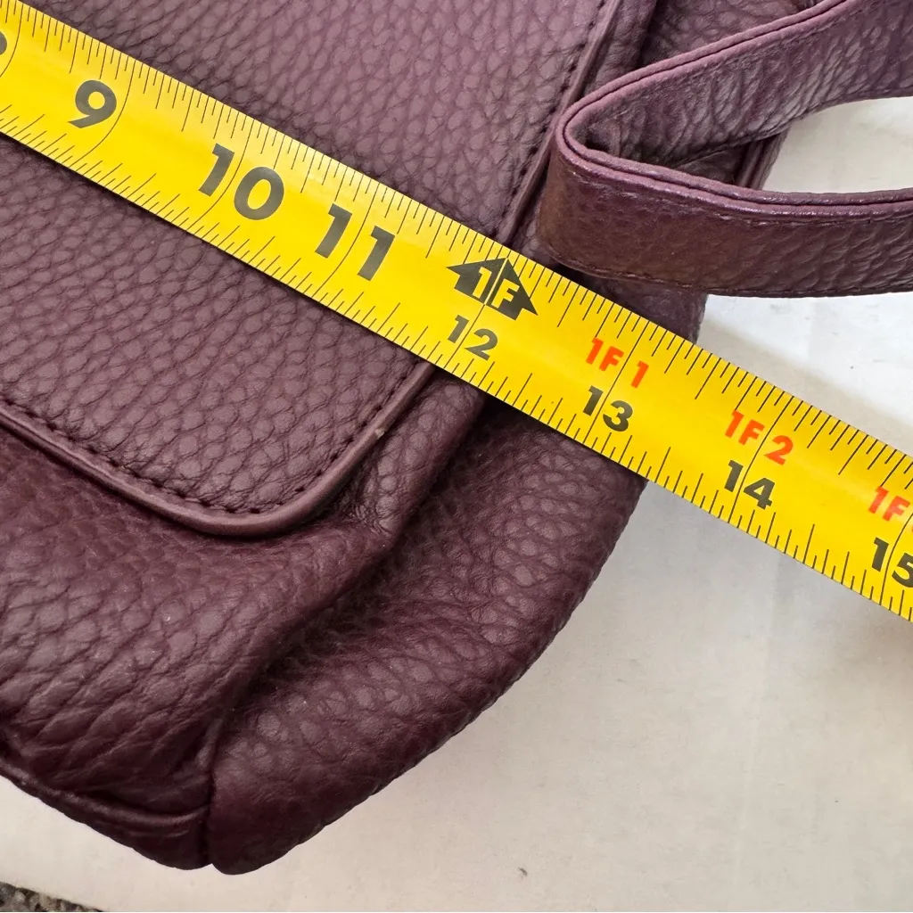 Colab Purple Pebbled Faux Leather Crossbody Bag Boho Handbag Purse Fall - Image 3