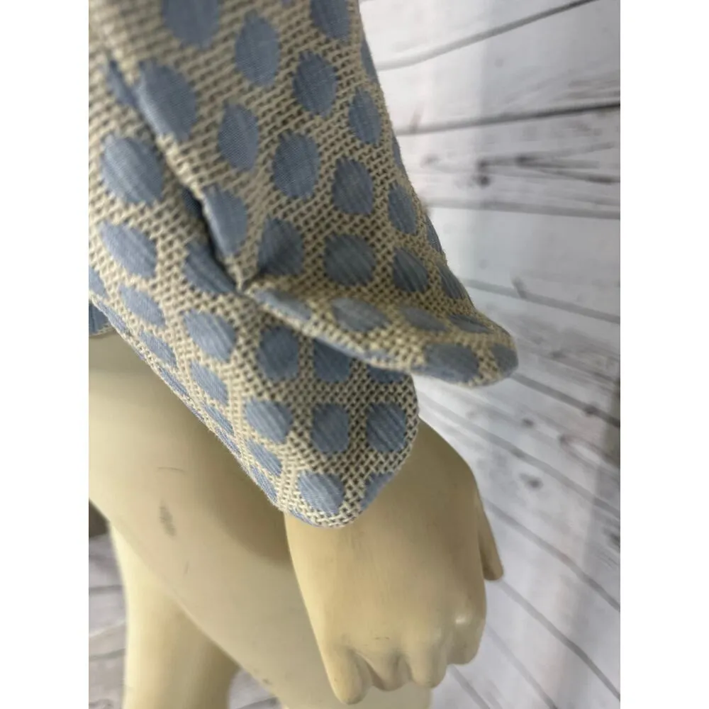 Brooks Brothers Blazer Blue/ Cream Diamond design size 12 - Image 10