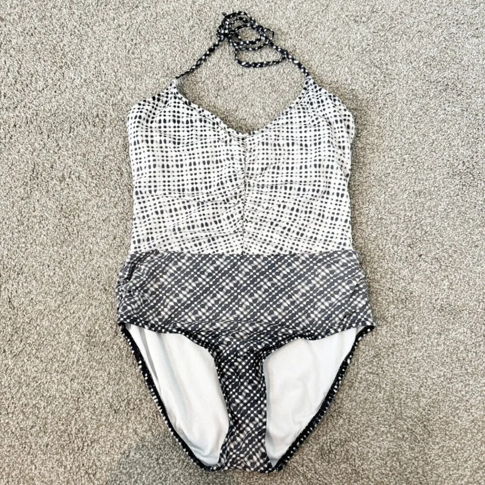 Athleta‎ Vichy One Piece Halter Bathing Suit - Image 3