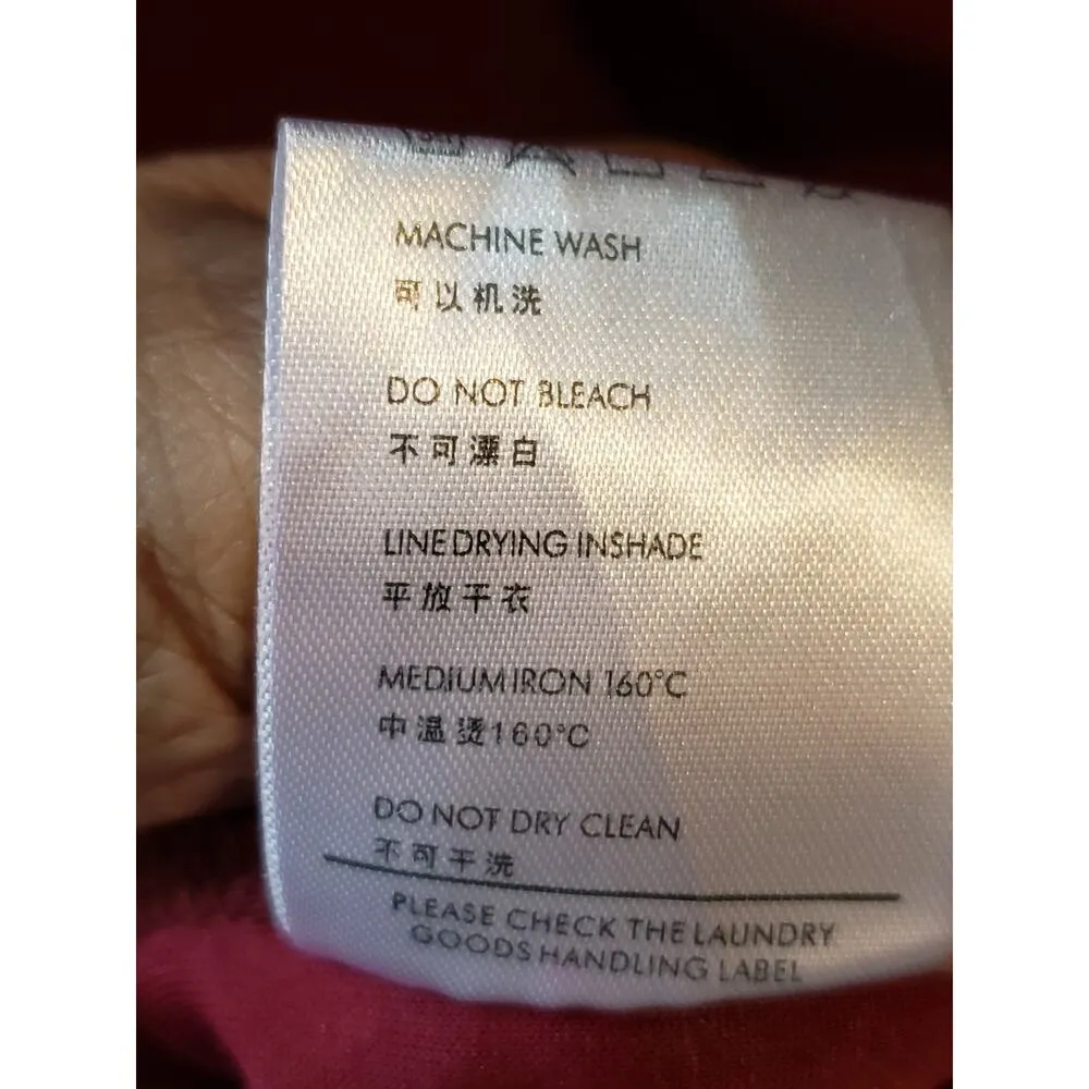 Knitee Wrap Dress Womens 2XL Maroon Lined Stretch Ruffle Trim Back Zip V Neck Red Size XXL - Image 7