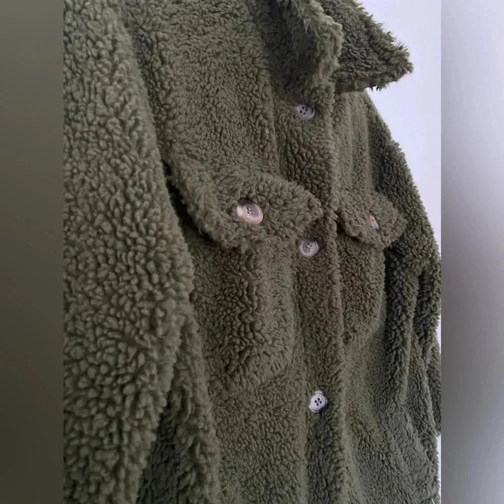 Afghan Coat Pennylane Jacket Cottagecore Granola l Cozy Sherpa St Patrick’s Day - Image 3