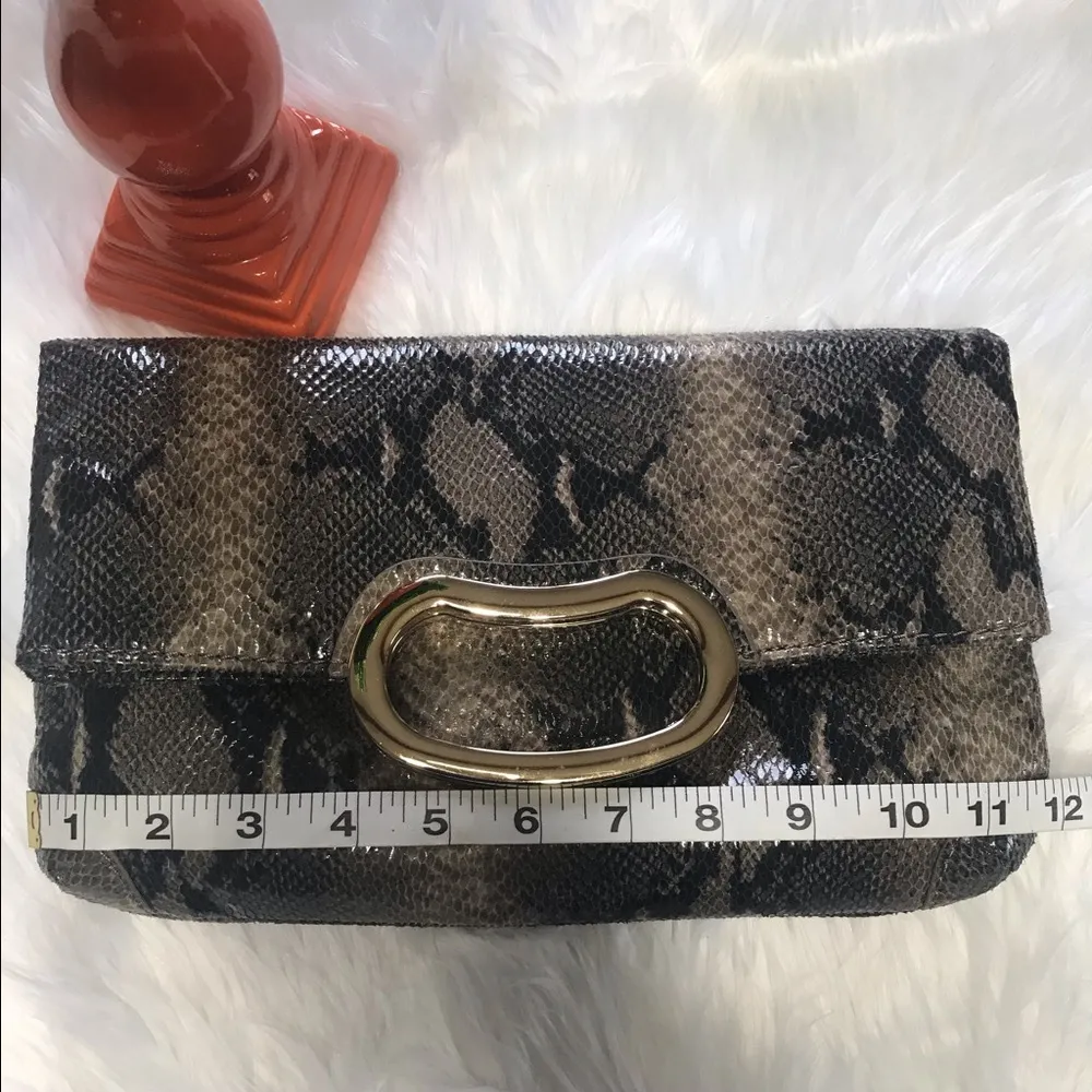 Gianni Bini Snakeskin Clutch‎ - Image 3