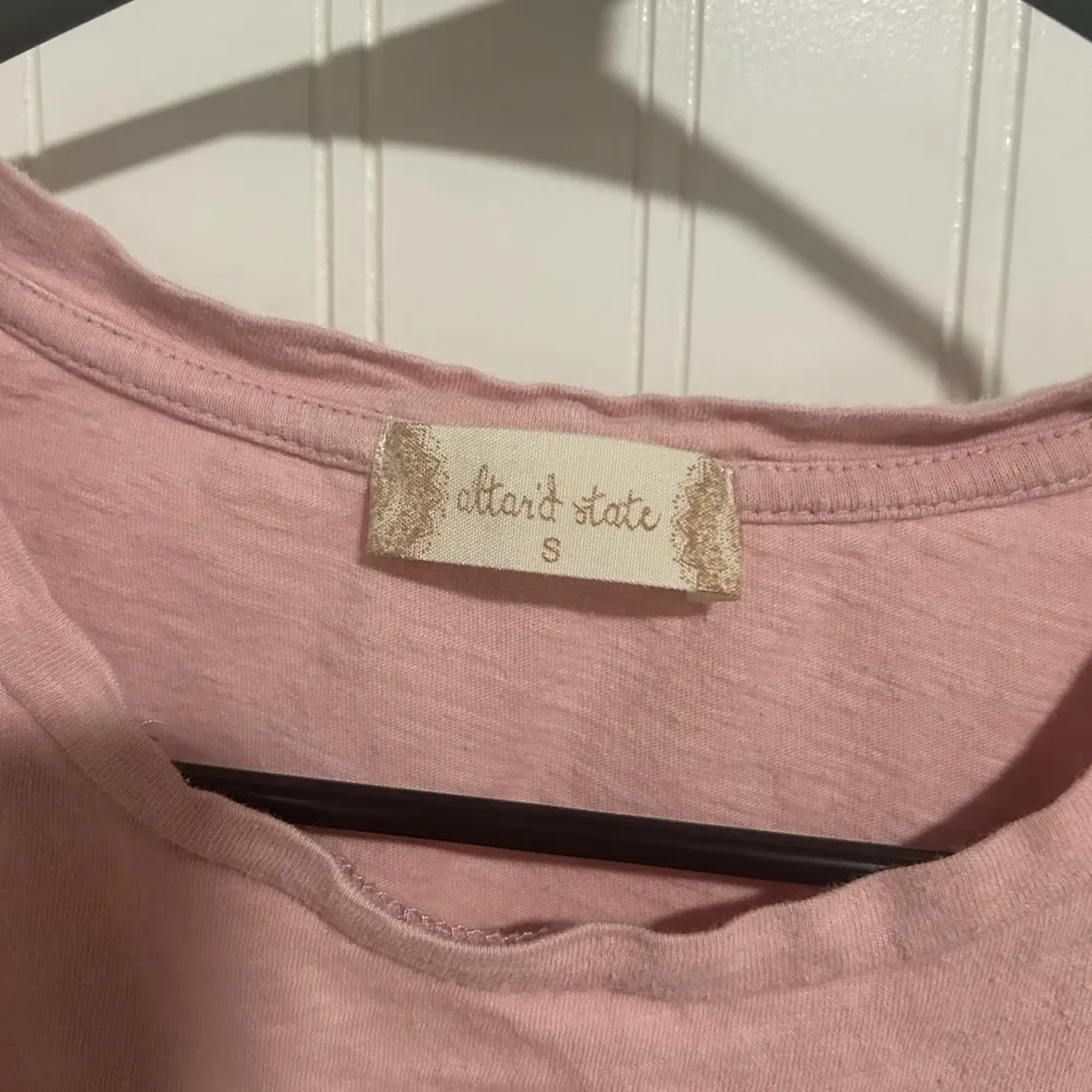 Altar’d State Light Pink Short Sleeve Top - Image 3