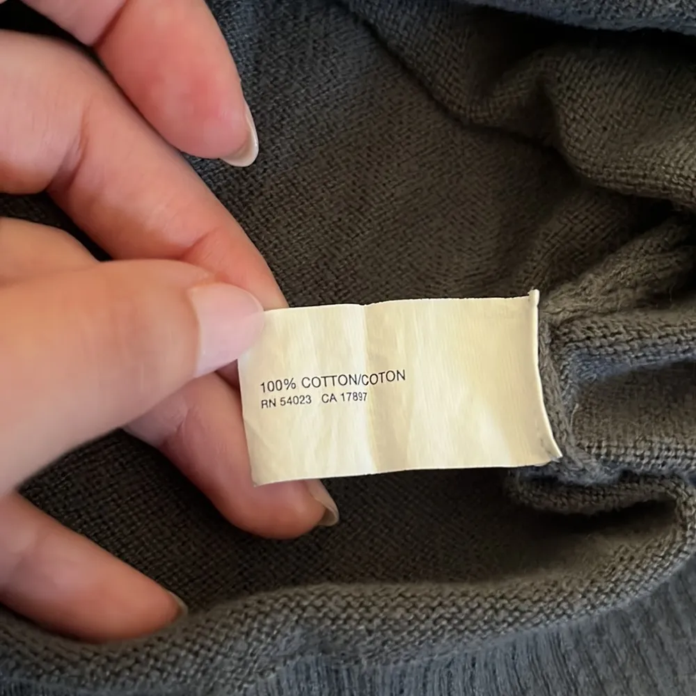 Gap | Dark Gray Cardigan Medium 3/4 Sleeve 100% Cotton - Image 4