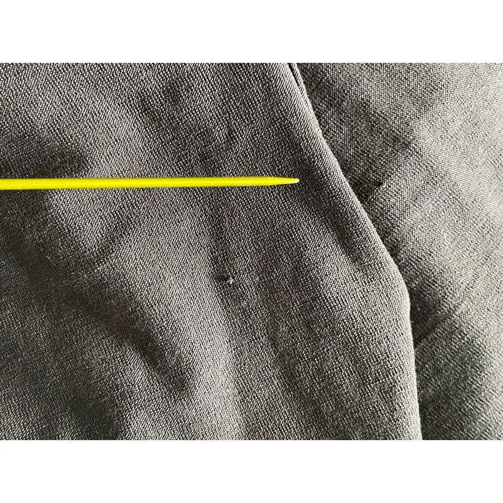 Eileen Fisher Black Charcoal Tapered Leg Pull On Pants  Viscose Blend Size Large - Image 6