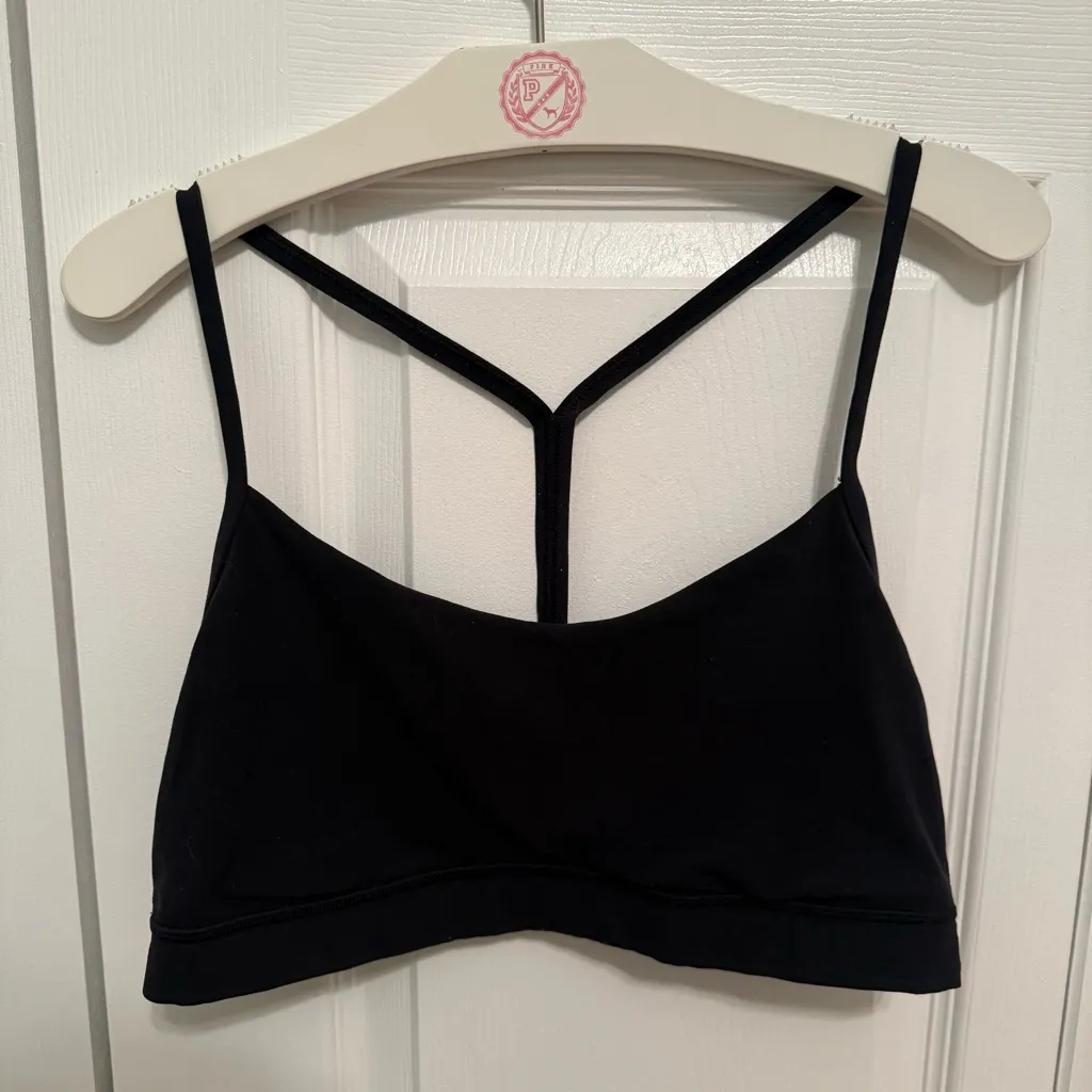 Lululemon Flow Y Bra Nulu Light Support, A–C Cups in Black - Image 3