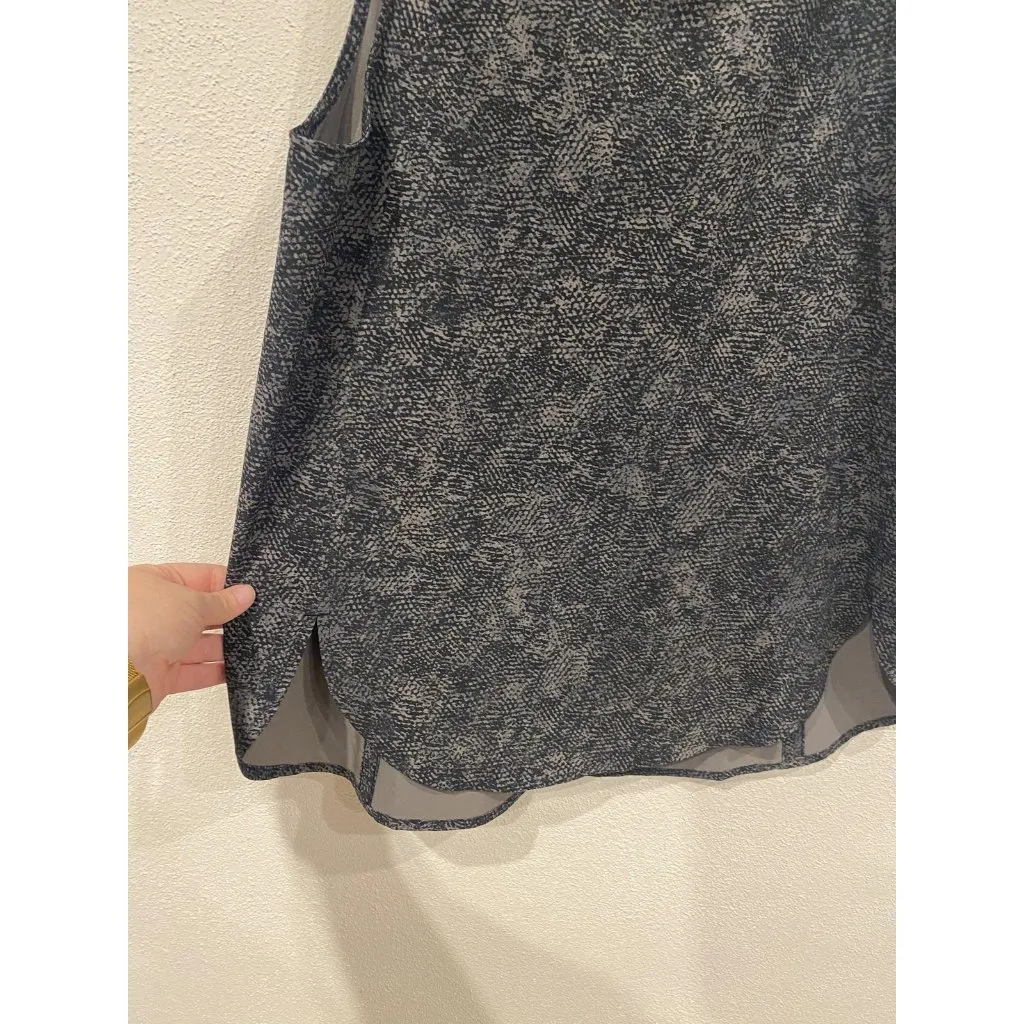 Athleta Tank Top Womens Extra Small Gray Black Sleeveless Performance Athletic - Image 3