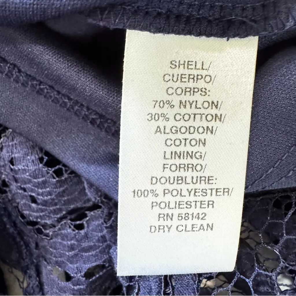 London Times Navy Blue Lace Overlay Sleeveless Fit & Flare Party Dress ModCloth - Image 10