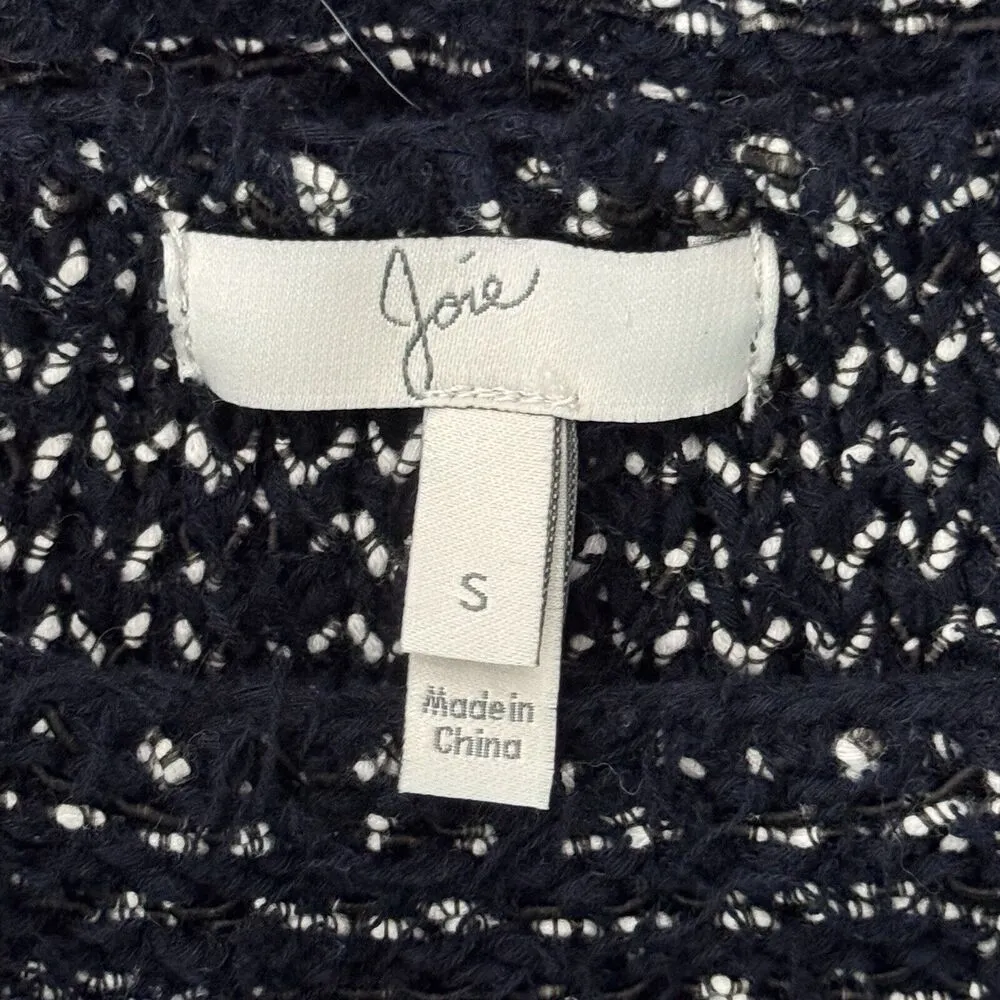 Joie Sweater Women Small Midnight Blue Marled Dereka Casual Versatile Minimalist - Image 6