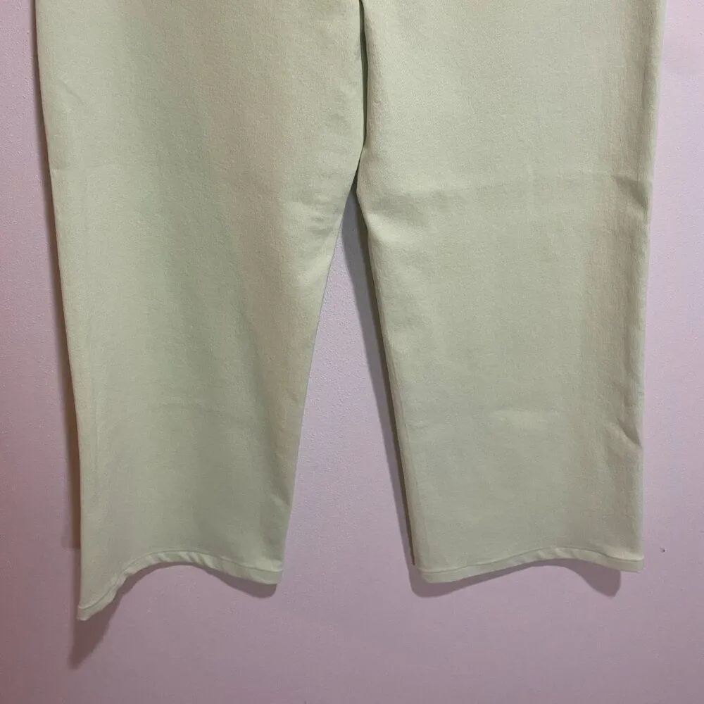 DL1961 Size 28 Hepburn Wide Leg High Rise Vintage Jean Limeade Green Neon 80s - Image 9