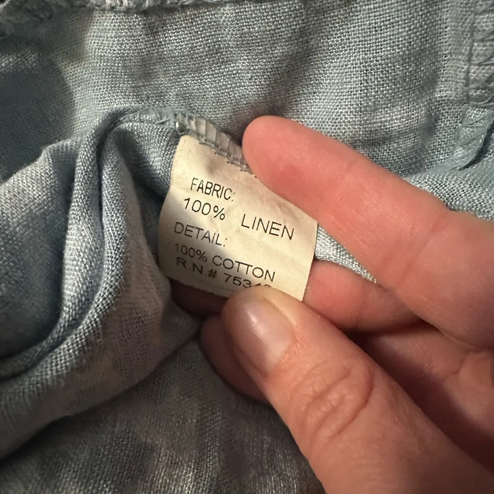 Bellambra Made In Italy 100% Linen Tie Back Halter Top Size L Size L - Image 5