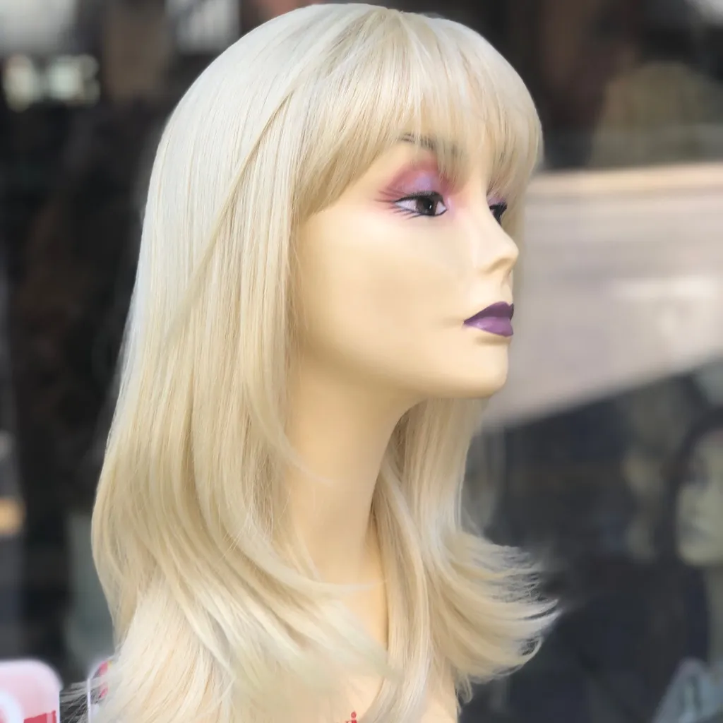 Blonde 613 14 inch Long Layers skin top wig 2020 - Image 6