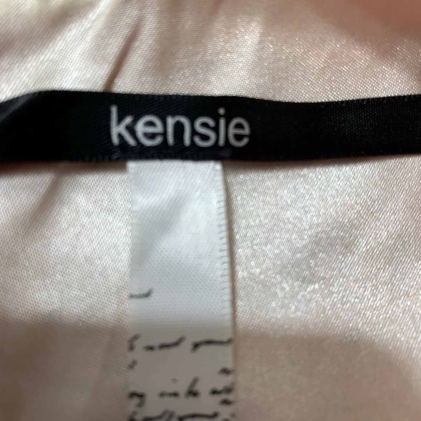 Kensie Orange Lace Fit & Flare Dress Size S Cap Sleeve Linen Feminine Party - Image 6