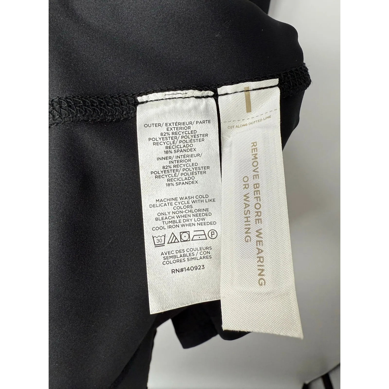 NEW Lou & Grey Black Fit & Flare Tank Mini Dress S Athleisure Minimalist Sporty - Image 11