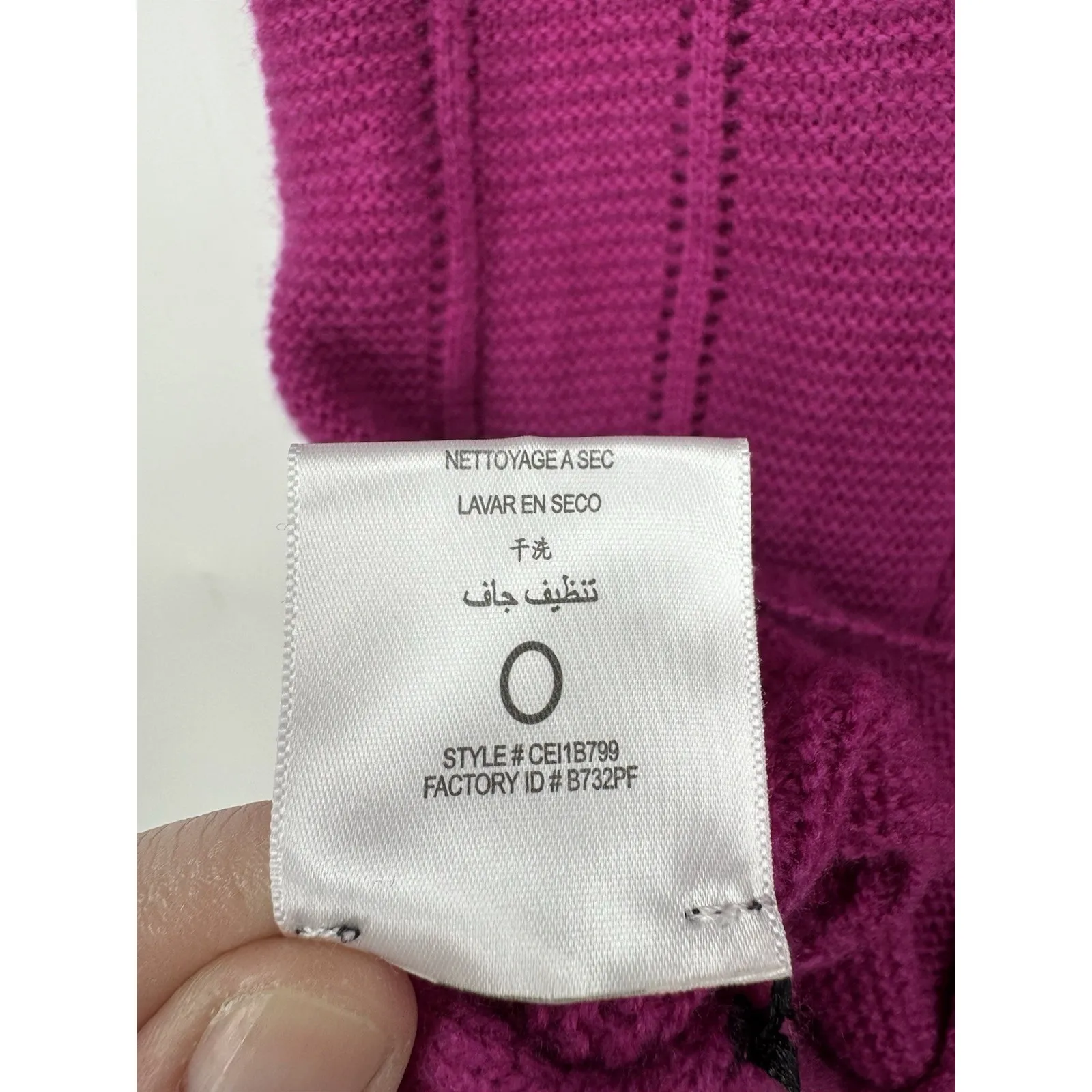 BcbgMazazria 100% Lambs Wool Tunic Sweater Women Small Pink Y2K Preppy Cowl Neck - Image 5