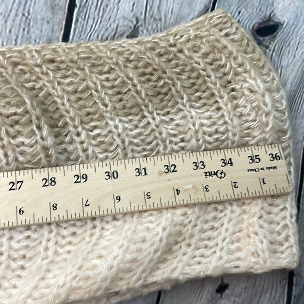 Scarf Chunky Knit Neutral colors infinity warm soft cozy - Image 6