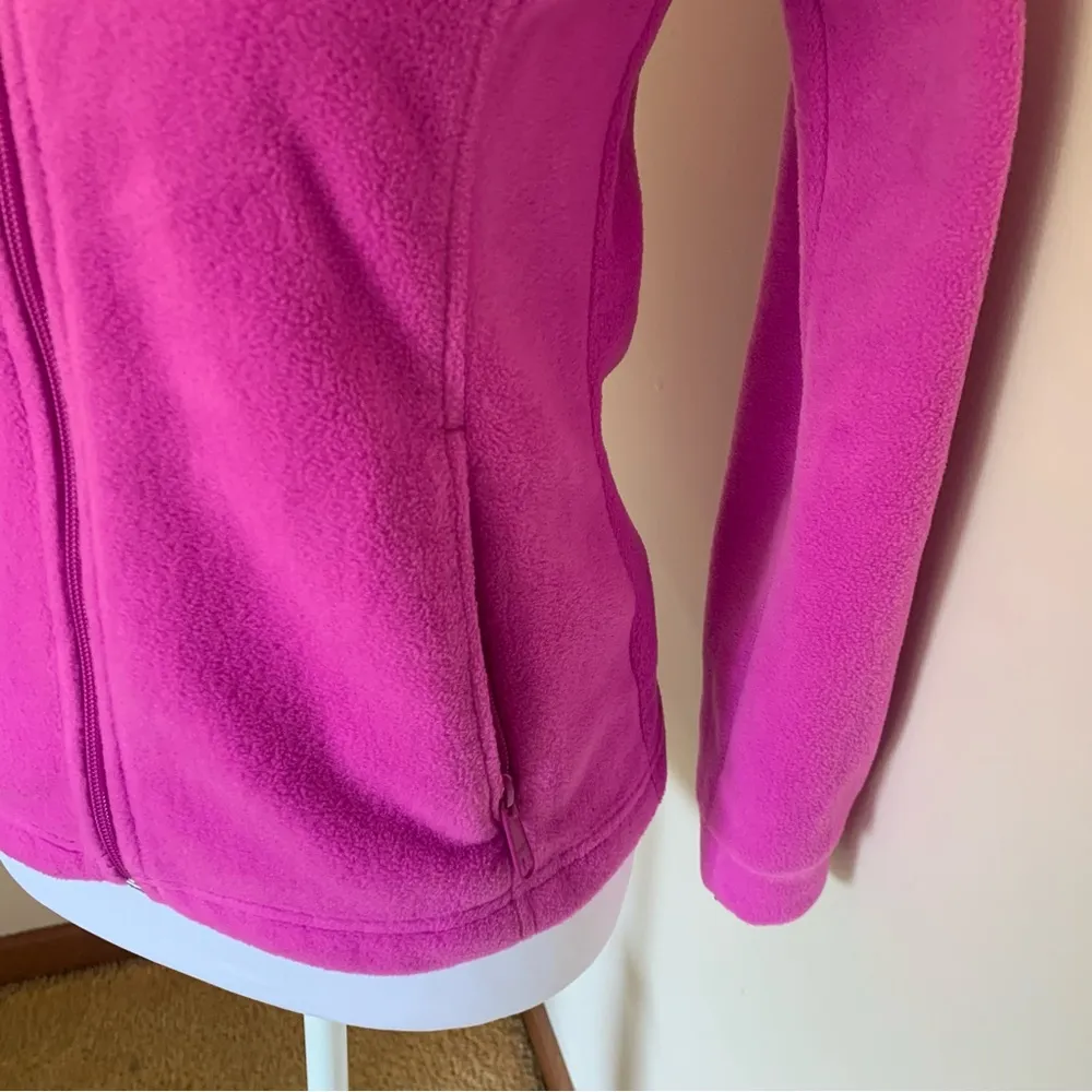 Women’s Dark Pink Columbia Zip Up Fleece Women’s Small/Medium, Child’s L/XL - Image 3