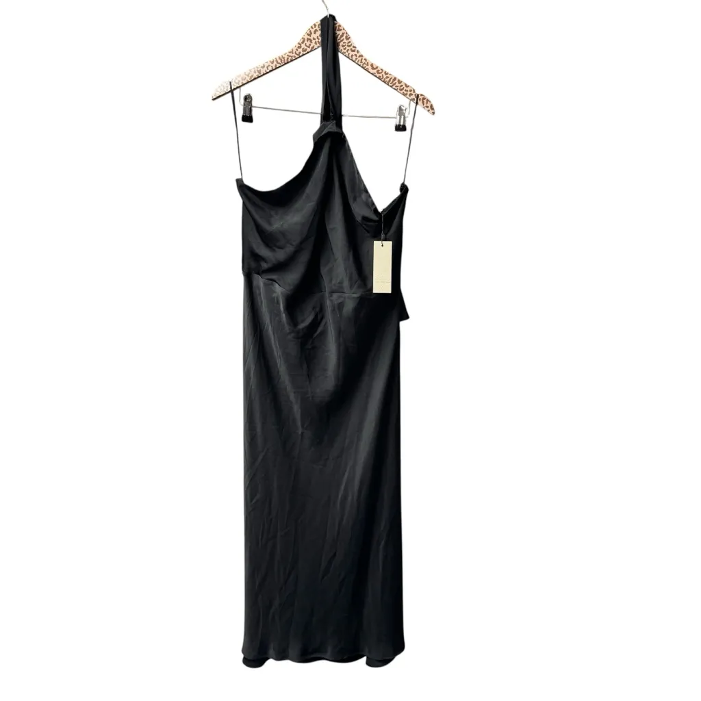 NEW Never Fully Dressed Black Bay Halter Neck Midi Dress Black US 16 NWT - Image 4