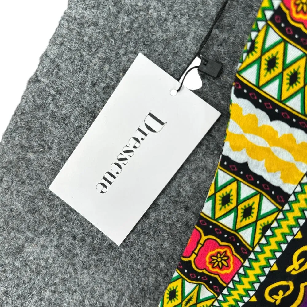 Purple Dashiki Maxi Dress Traditional African Tunic Vibrant Print Cotton NWT Size L - Image 6