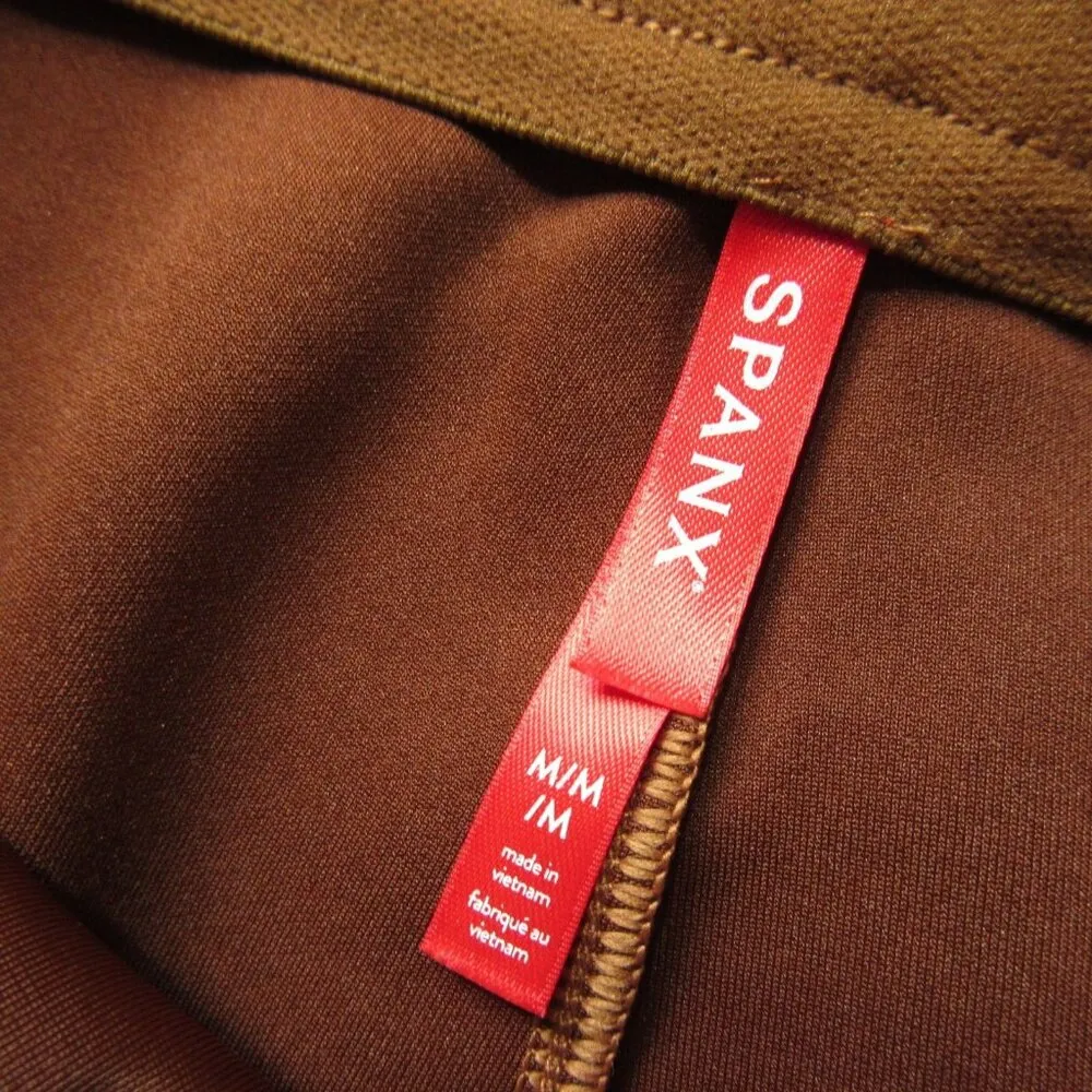 NWT SPANX 20323R Faux Suede Flare in Rich Caramel Seamed Pull-on Shaping M x 33 - Image 5