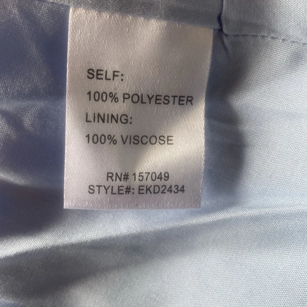 Summer Sleeveless Dress, vacation, brunch: Franco in size Large w/Pockets Blue - Image 9