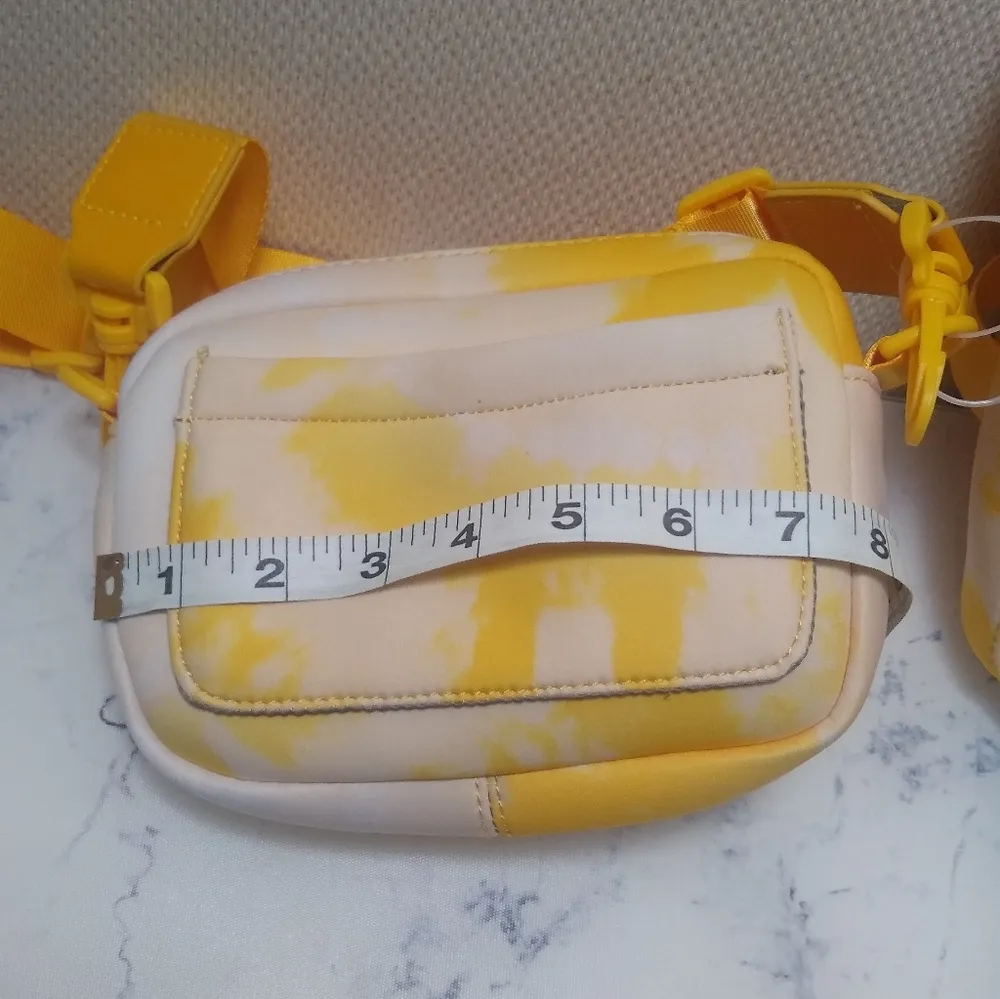 MADDEN GIRL Yellow Neoprene Backpack and Crossbody Bag - Image 6
