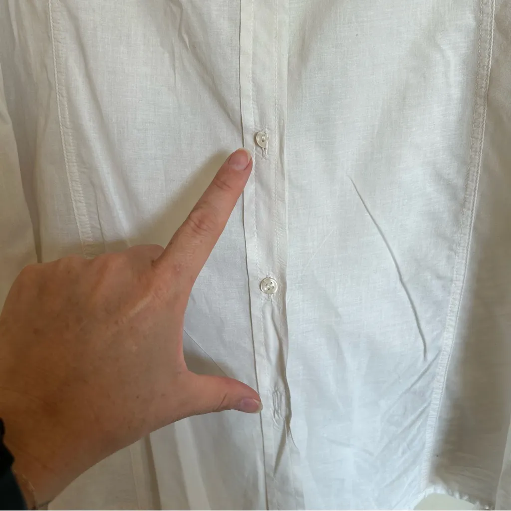 John Patrick Women's Large‎ Button Down Off - Image 7