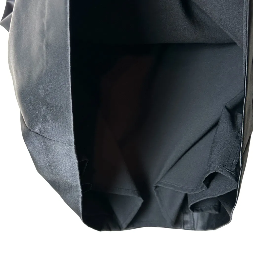 The Limited Vintage 90s Y2K Black Satin Dress Party Cocktail WhimsiGoth Size 6 - Image 5