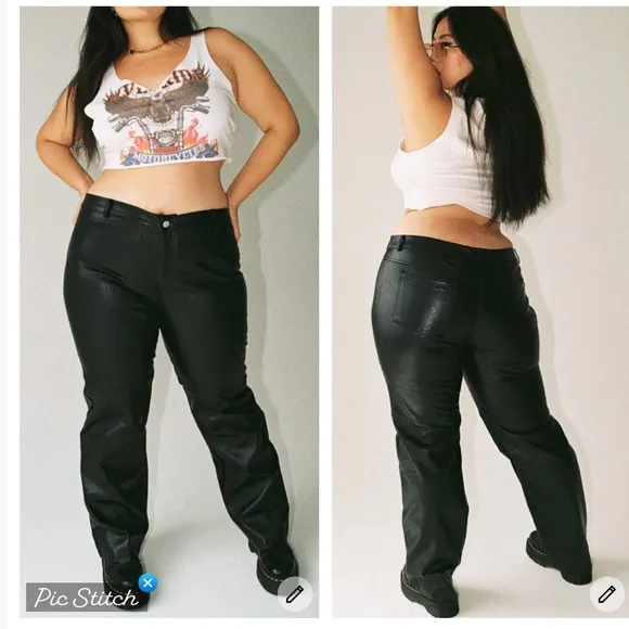 Princess Polly Macey Pants Black Curve - Image 2