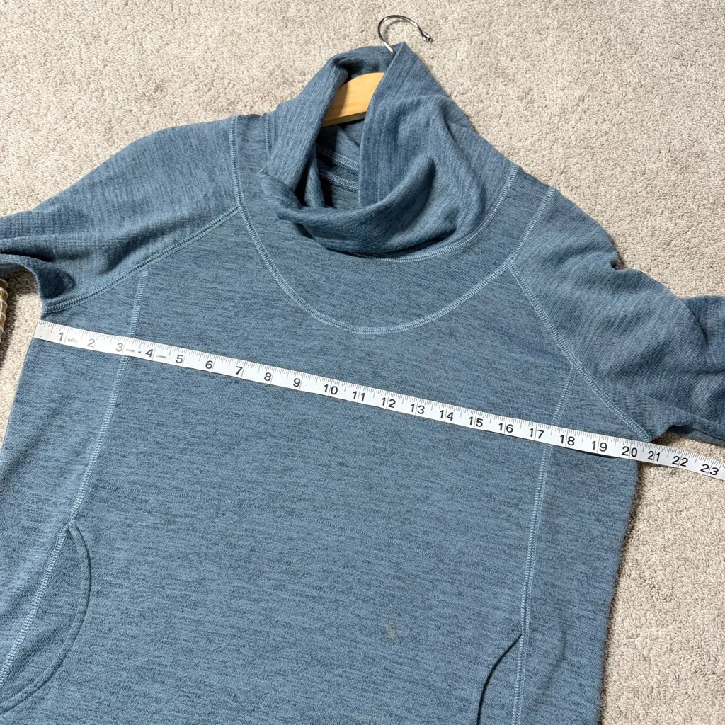 Kuhl Women’s Lea Pullover Sweater Cowl Neck Longsleeve Lightweight in Blue L - Image 13