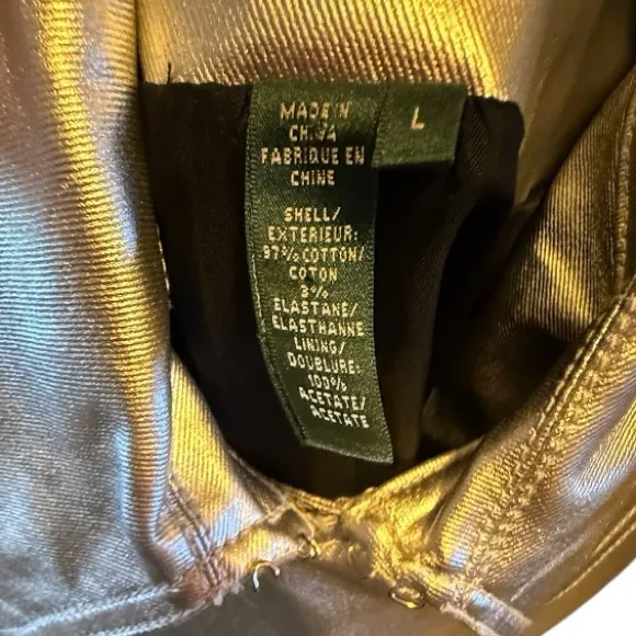 Lauren Jeans Company Ralph Lauren Silver Double Breasted Jacket - Image 7