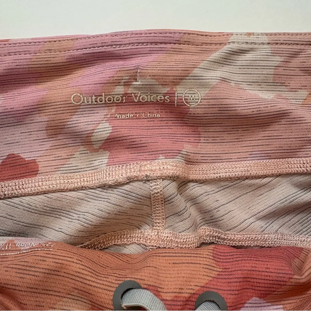 Outdoor Voices High Waist 7/8 Leggings  And Sports Bra Coral Tech Sweat Size M - Image 8