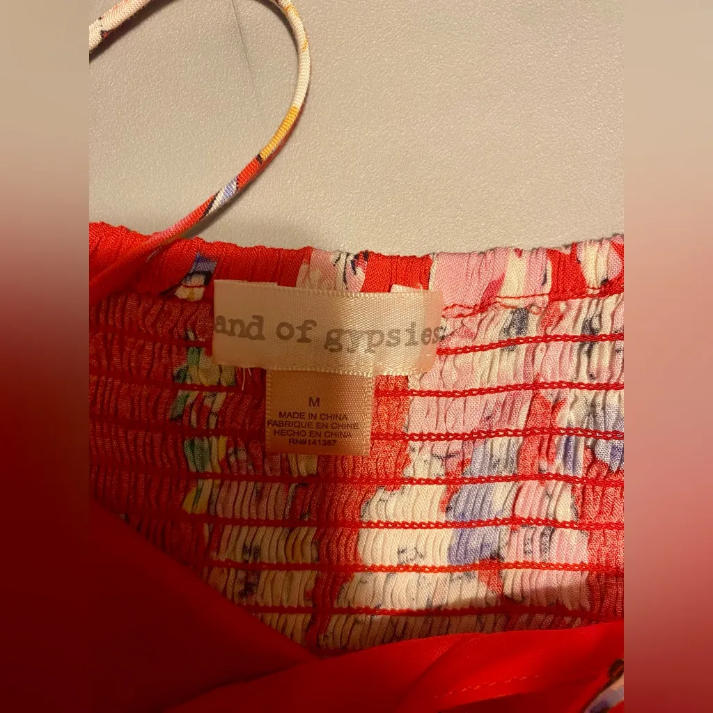 Band of Gypsies Pink Halter Long Maxi Dress with Floral Design - Image 5