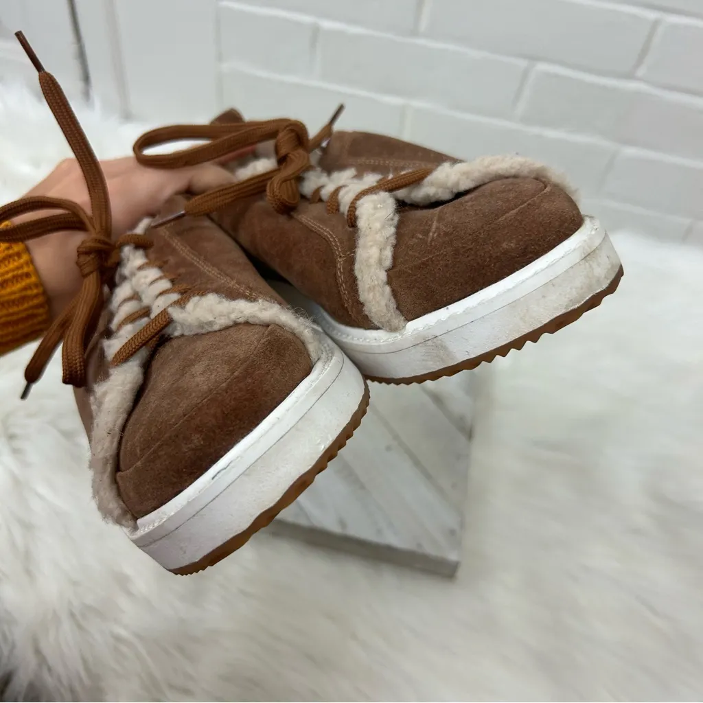 Hush Puppies Bounce Plus Faux Suede Sherpa Casual Sneakers Size 8 - Image 11