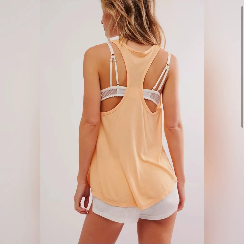 NWT Free People FP Intimately The Night We Met Tank In Sunburst, Size M - Image 2